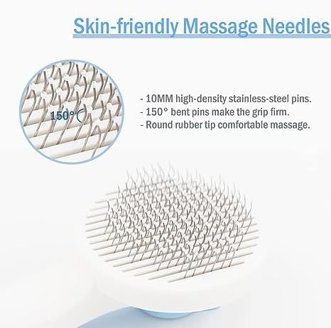 Self-Cleaning Pet Brush for Dogs and Cats, Portable Tool