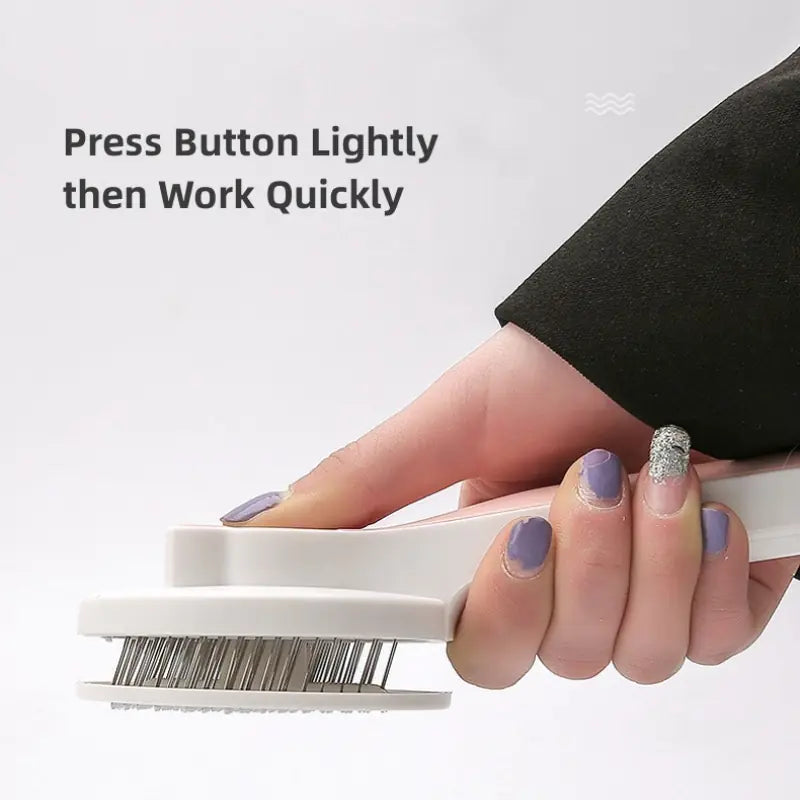 Self-Cleaning Pet Brush for Dogs and Cats, Portable Tool